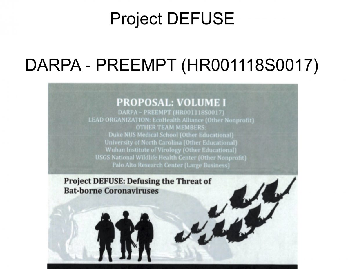 Übersetzung: Forschungsarbeit der DRASTIC-Gruppe über das Projekt DEFUSE zur Entschärfung der Bedrohung durch Fledermaus-Coronaviren